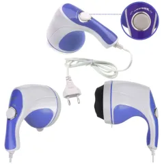 Массажер перкуссионный RelaxSpinTone, бело-синий