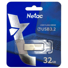 Карта USB3.2 128 GB NETAC UM1 NT03UM1N-128G-32PN USB3.2 серебристый