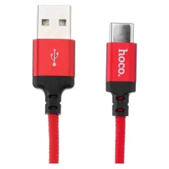 Кабель USB 2.0 A вилка - Type C 1 м HOCO X14 Red Black