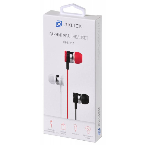 Гарнитура Oklick HS-S-210 черный