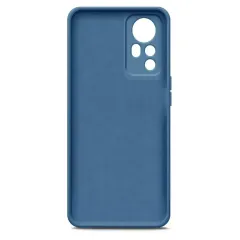 Бампер Xiaomi Redmi Note 12S Borasco Microfiber Case синий