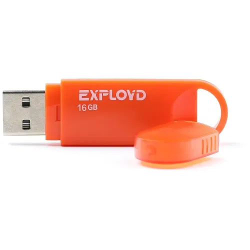 Карта USB2.0 16 GB EXPLOYD 570 оранжевый