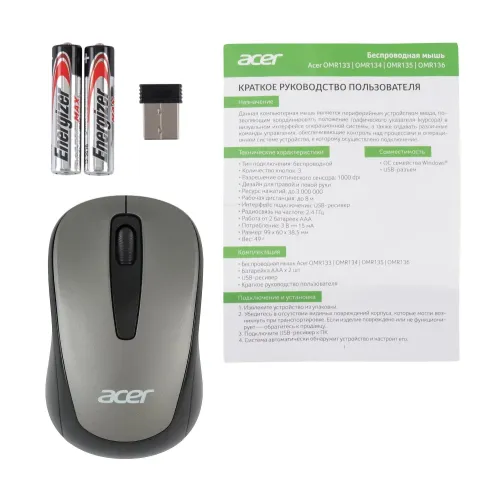 Мышь Acer OMR134 серый
