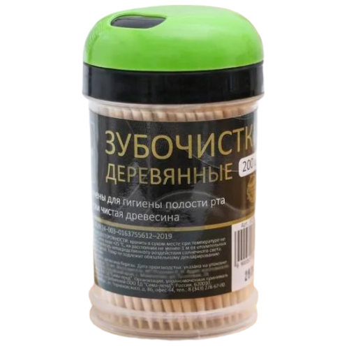 Зубочистки Magistro, 200 шт.,береза (5178501)