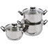 Набор посуды DANIKS DNN1, кастрюли, нерж., 6 пр (SD-A19-6)(312271)