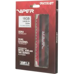 Память DDR4 16384Mb 3200MHz Patriot PV416G320C6K Viper 4 RTL PC4-25600 CL16 288-pin 2х8Gb