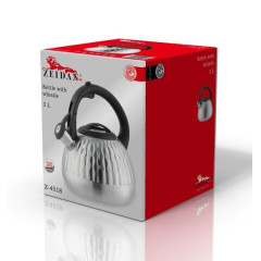 Чайник со свистком ZEIDAN Z-4518 нерж., 3 л.