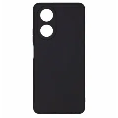 Бампер OPPO A58 4G ZIBELINO Soft Matte черный с микрофиброй