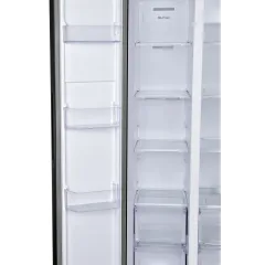 Холодильник Side-by-Side HYUNDAI CS6503FV черное стекло