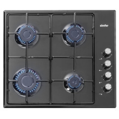 Стол газовый Simfer H60Q40B411 черный