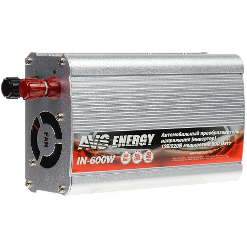 Автоинвертор AVS IN-600W 12/220V