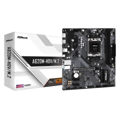М/П SOC-AM5 Asrock A620M-HDV/M.2 AMD A620 2xDDR5 mATX AC`97 8ch(7.1) GbLAN RAID+HDMI