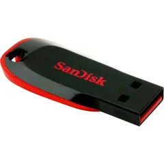 Карта USB2.0 64 GB Sandisk Cruzer Blade SDCZ50-064G-B35  черный/красный