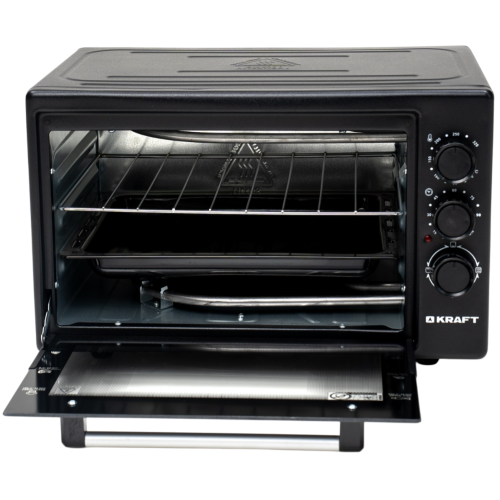 Электропечь KRAFT KF-MO 3800 BL черная