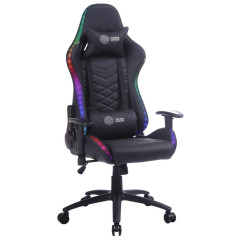 Кресло игровое Cactus CS-CHR-0099BL черный эко.кожа