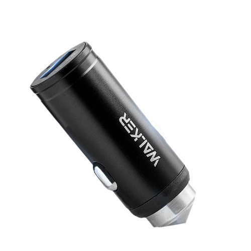 АЗУ WALKER 3А WCR-23, 3А, 18Вт, USB, поддержка QC, черное