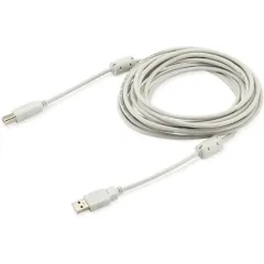 Кабель USB 2.0 A вилка - B вилка 5 м Buro USB2.0-AM/BM-5M-MG