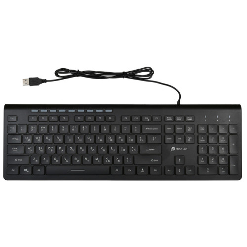 Клавиатура Oklick 490ML LED черный