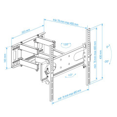 Подставка д/ТВ Arm Media PT-16 22
