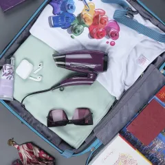 Фен SCARLETT SC-HD70T28 фиолетовый/черный