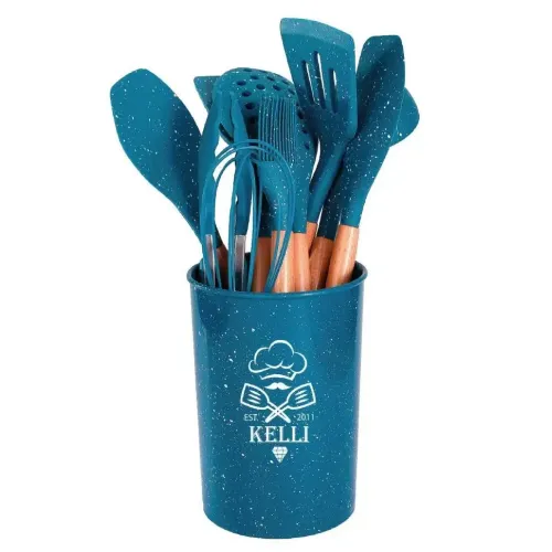 Набор кух. принадлежностей KELLI KL-01123, 10 пр., индиго