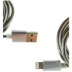 Кабель USB 2.0 A вилка - 8pin 1 м More choice K31i металл (Silver)