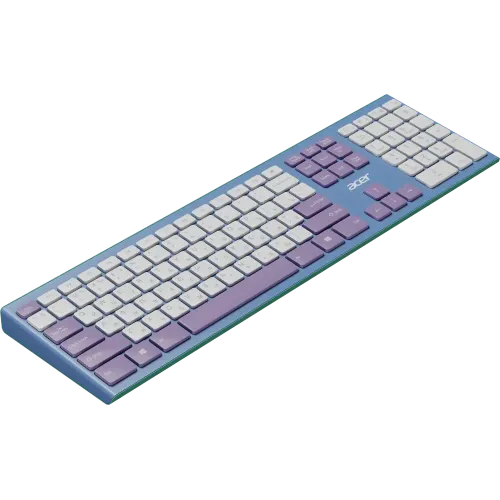 Клавиатура + Мышь Acer OCC200 фиолетовый/зеленый