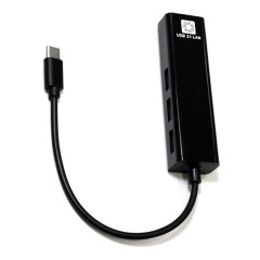 Сетевая карта 5BITES UA3C-45-09BK USB3.1/3*USB2.0/RJ45 100MB/BLACK
