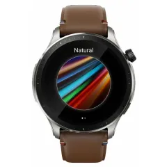 Смарт-часы AMAZFIT GTR 4 коричневая кожа
