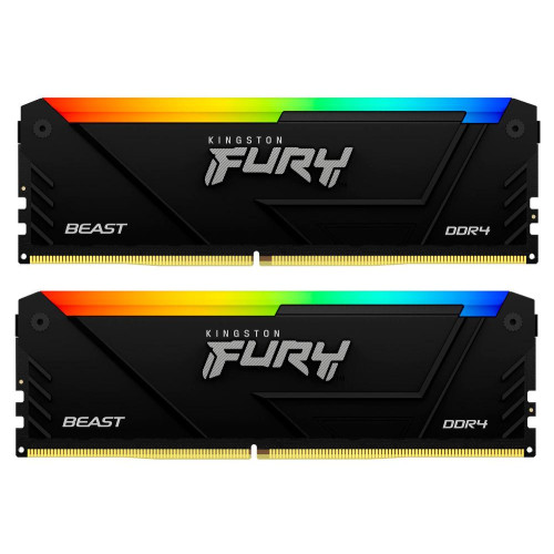 Память DDR4 32768Mb 2666MHz KF426C16BB12AK2/32 Fury Beast RGB RTL Gaming PC4-21300 CL16 DIMM