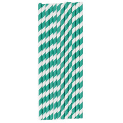 Трубочка одноразовая для коктейля, 25 шт, 200 мм, Y3-607