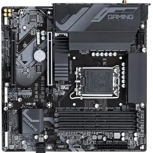 М/П SOC-1700 Gigabyte B760M GAMING X AX 4xDDR5 mATX AC`97 8ch(7.1) 2.5Gg RA