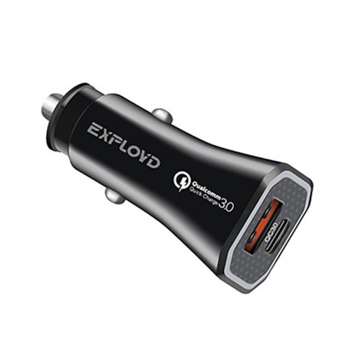 АЗУ EXPLOYD EX-Z-1201 ЗУ/3A/1хUSB 3A/PD/18W/QC3.0/ чёрный