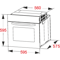 Духовка электрическая ATLAN 1 FD 894 AA GR
