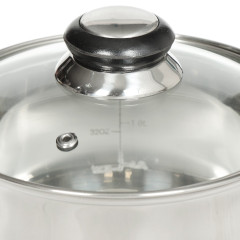 Ковш нерж. Daniks  DNN1, 1,9 л. (SD-A19-16S)(312267)