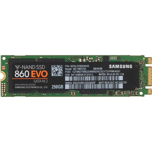 SSD M.2 250Gb Samsung 860 EVO MZ-N6E250BW 2280