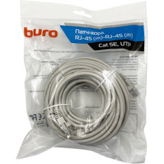 Кабель RJ-45 15 м Buro UTP-5E-15M-G