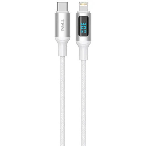 Кабель USB 3.0 Type C - Lightning 1,5 м TFN TFN-C-DG-CL15M-WH белый