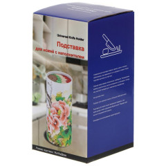 Подставка для ножей СПЕКТР, Y4-7001, пластик.,цилиндр., 11х11х22 см (434771)