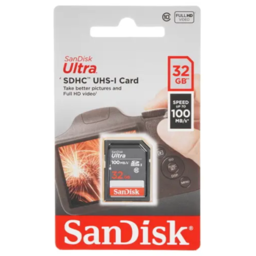 Карта SD 32 GB Sandisk Class10 SDSDUNR-032G-GN3IN Ultra