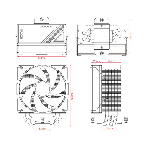 Кулер ALL ID-Cooling FROZN A410 ARGB WHITE