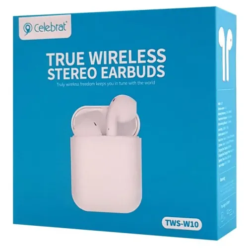Гарнитура Bluetooth Celebrat W10 White