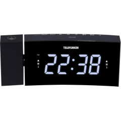 Радиочасы TELEFUNKEN TF-1568U черный с белым