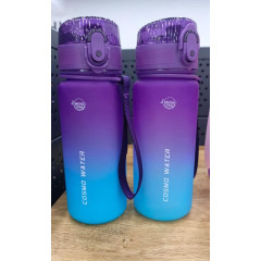 Бутылка для воды спортивная COSMO, голубо-фиолетовая, 500 мл.