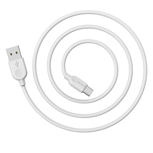 Кабель USB 2.0 A вилка - Type C 1 м Borofone BX14 White