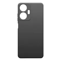 Бампер Realme C55 Borasco Microfiber Case черный