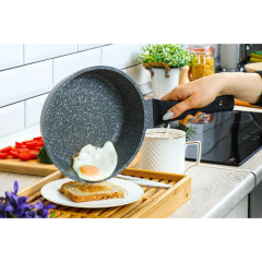 Сковорода ГУРМАН Estima серая ГМ2601 ЭЧИ индукция 26см (430987)