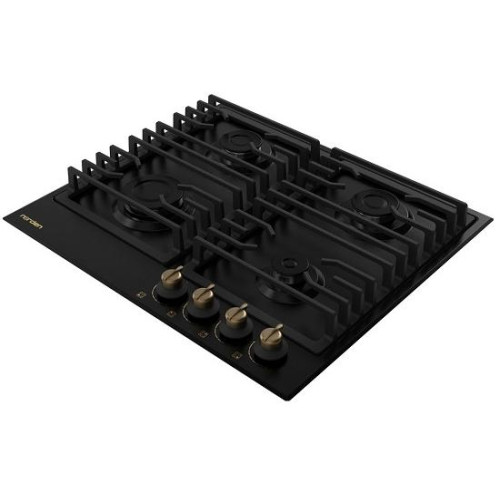 Стол газовый NORDEN ANTIQUE 64G MBL RUSTIC FFD матовый черный