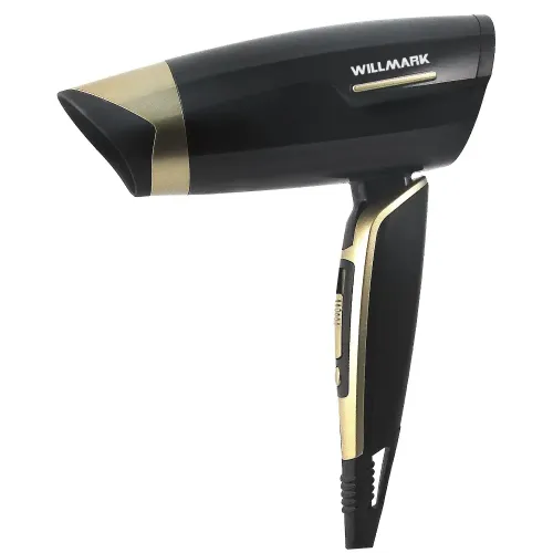Фен WILLMARK WHD-220F, 1200 Вт, черно-золотой (7782067)