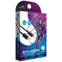 Кабель USB 3.0 Type C - Type C 1 м More choice K76Sa 5.0A PD 100W TPE Black